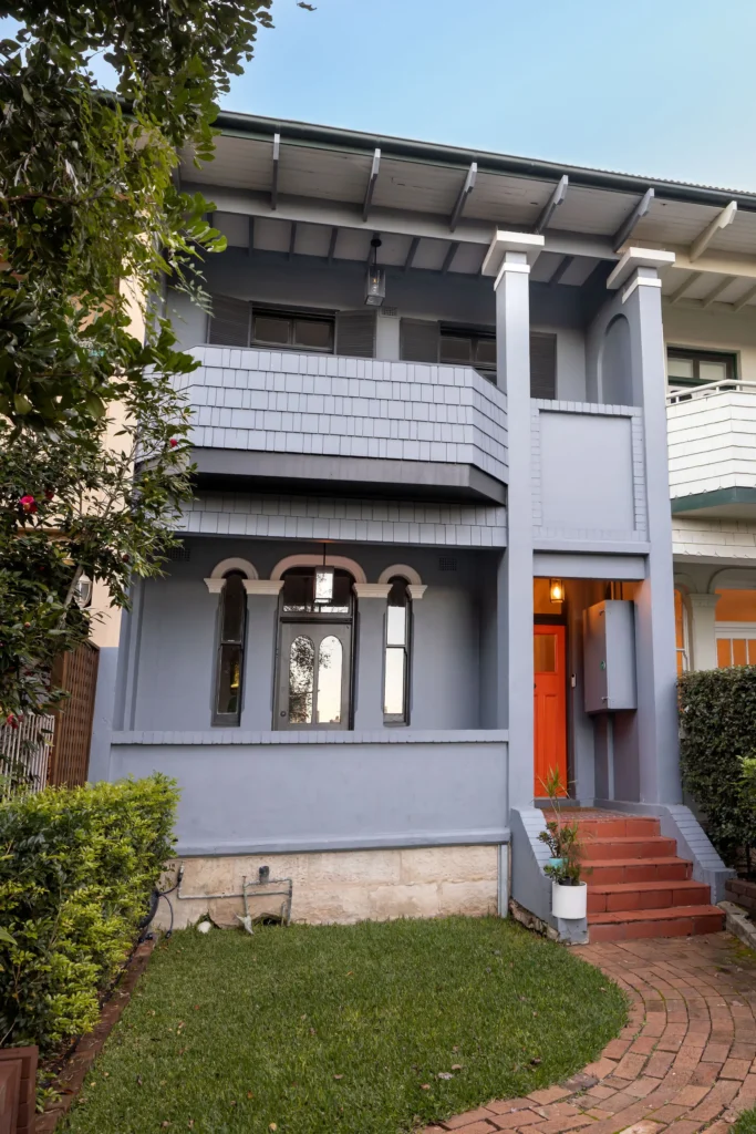 Exterior renovation of a house in Glebe by Canstruct Builders.