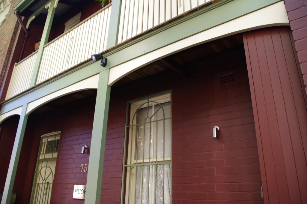 Renovated building facade in Chippendale by Canstruct Builders.